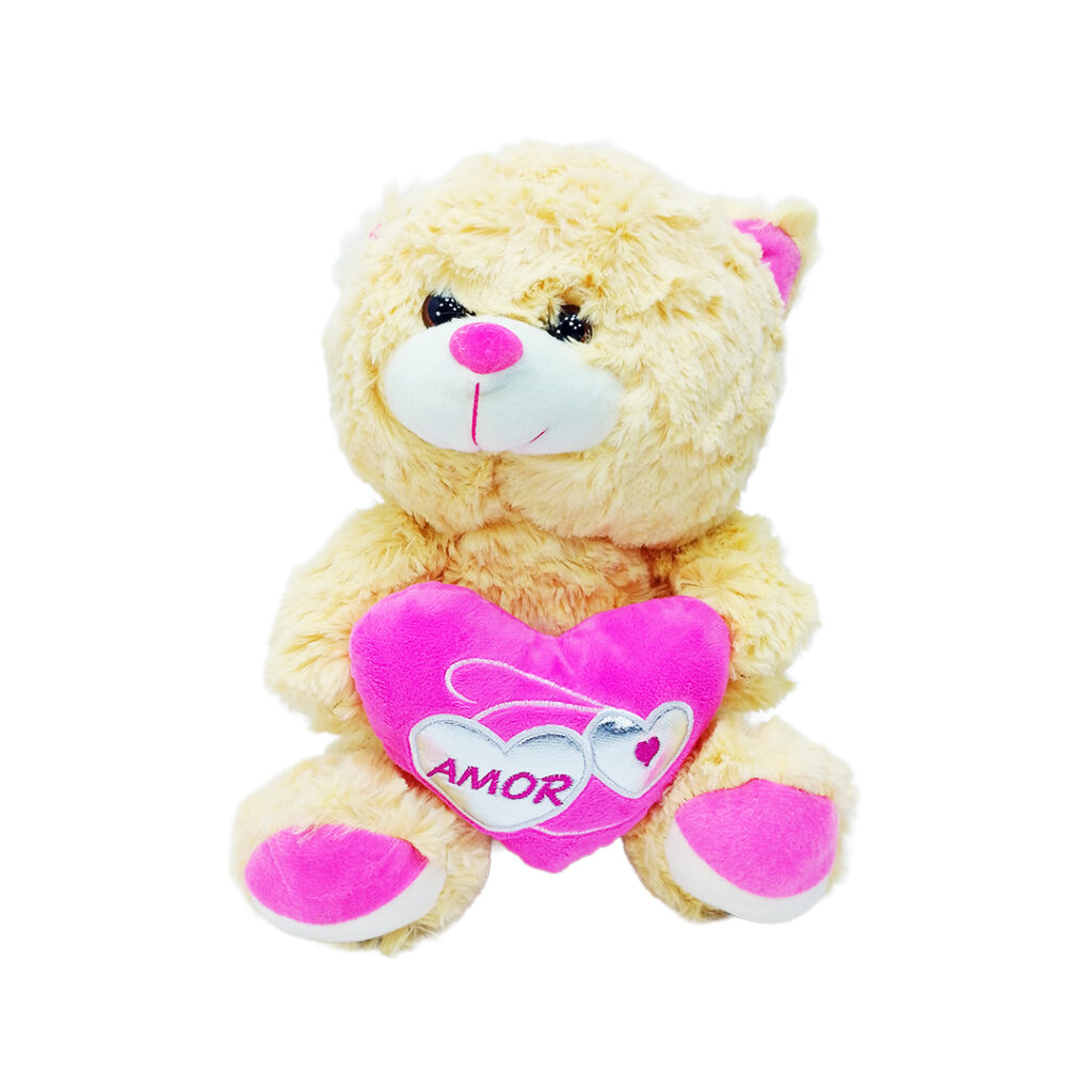 Oso de Peluche “Amor Rosa” con Luces