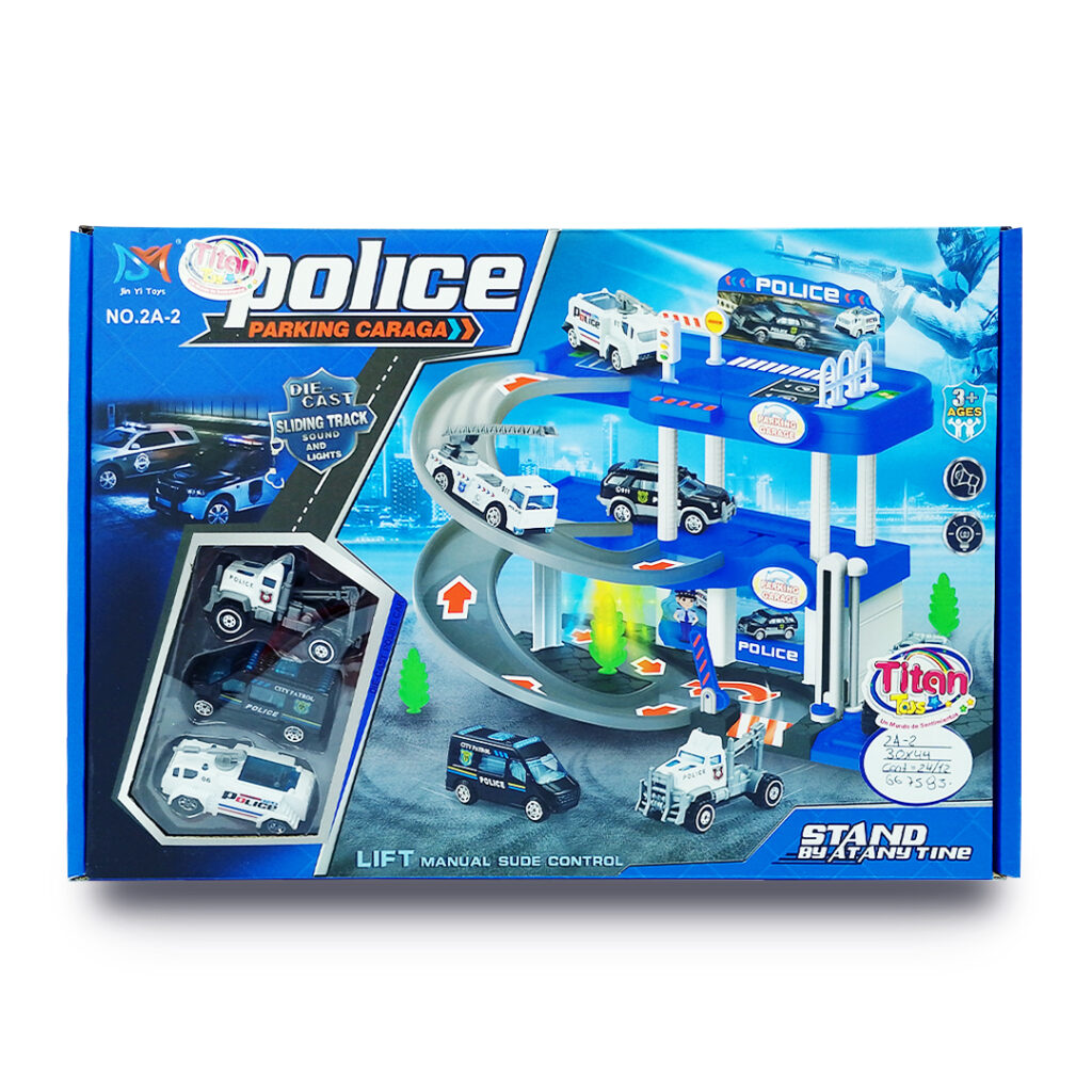 Police Parking Scene Cars